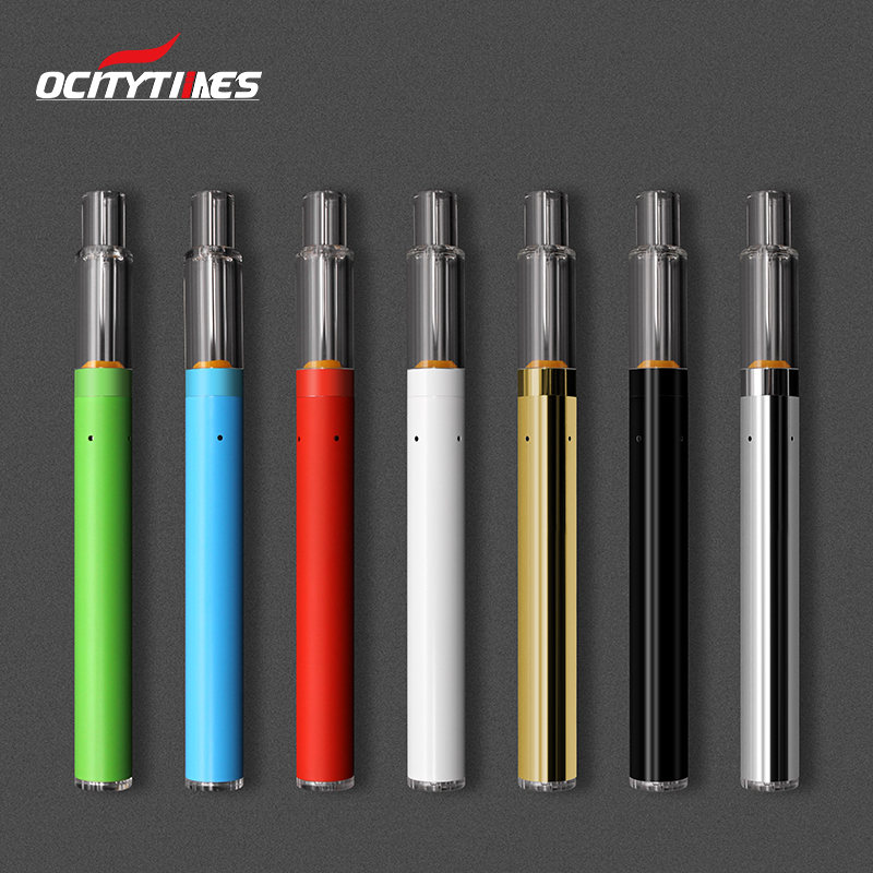 Colored Lead free 0.5ml rechargeable vaporizer e cigarette 