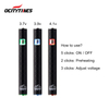 Preheat CBD Oil 320mah Vape Battery with Button