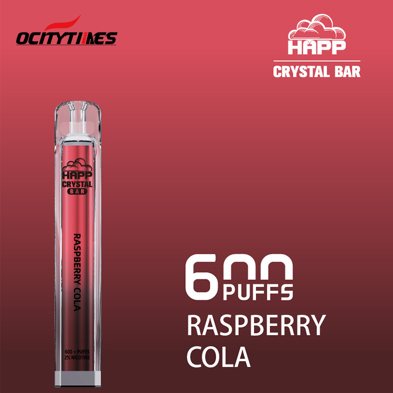 Custom Happ Crystal Bar 600 puffs mini vape e cigarette 