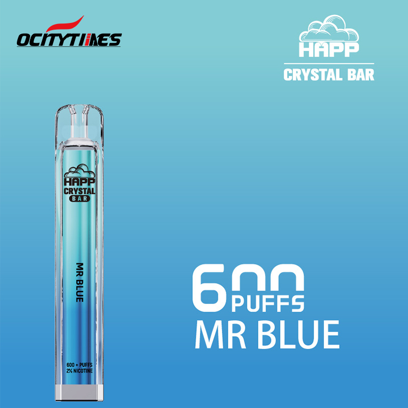 10 flavors mini electronic cigarette 600 puffs crystal vape pen