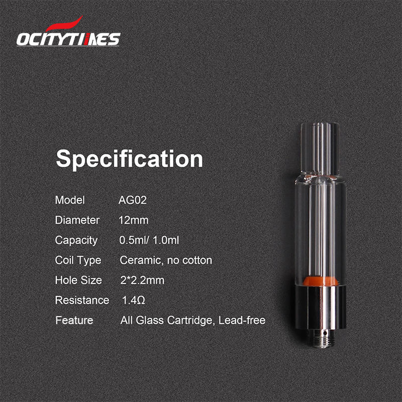 Full glass cbd cartridge