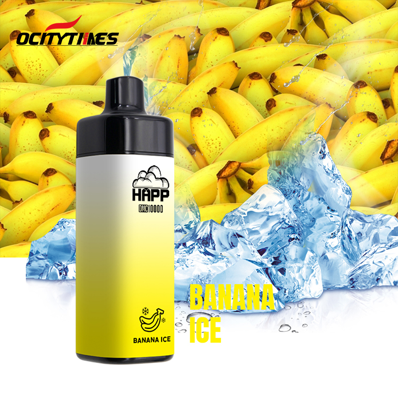 Banana Fruit Flavor E Cigarette 10000 Puffs Dual Mesh Coil Disposable Vape Bar