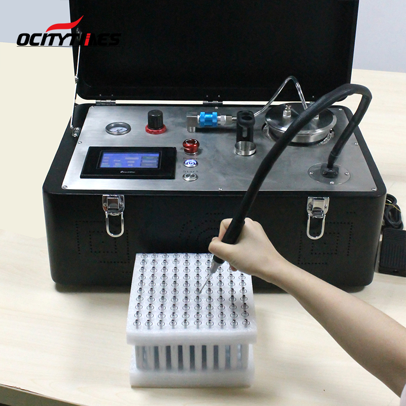 Semi-Automatic Black Ceramic Heating Oil Filling Machine for Cartridge/Vape/Tincture/Syringe