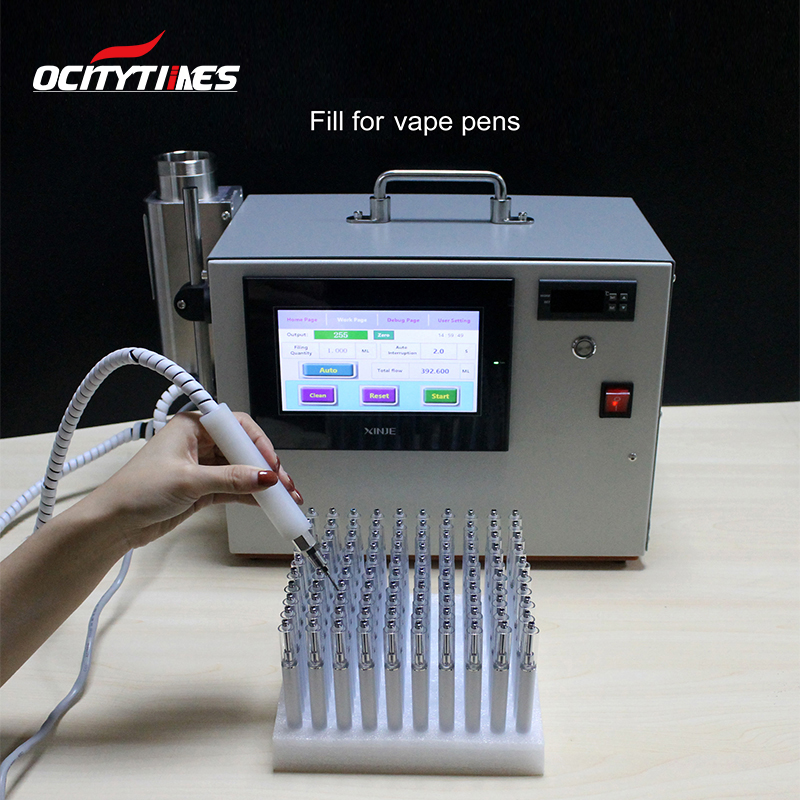 Semi-Automatic Cartridge Vaporizer Tincture Syringe Cbd Oil Filling Machine