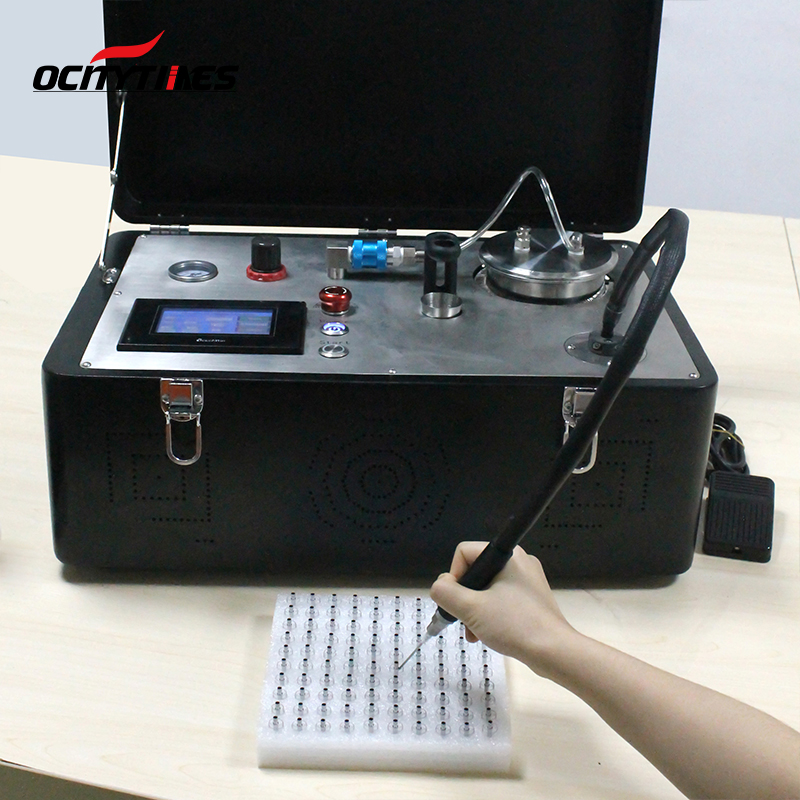 Semi-Automatic Black Ceramic Heating Oil Filling Machine for Cartridge/Vape/Tincture/Syringe
