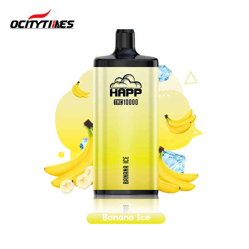 3% Nicotine 10000 Puffs New Disposable E-Cigarette Banana Ice Flavors