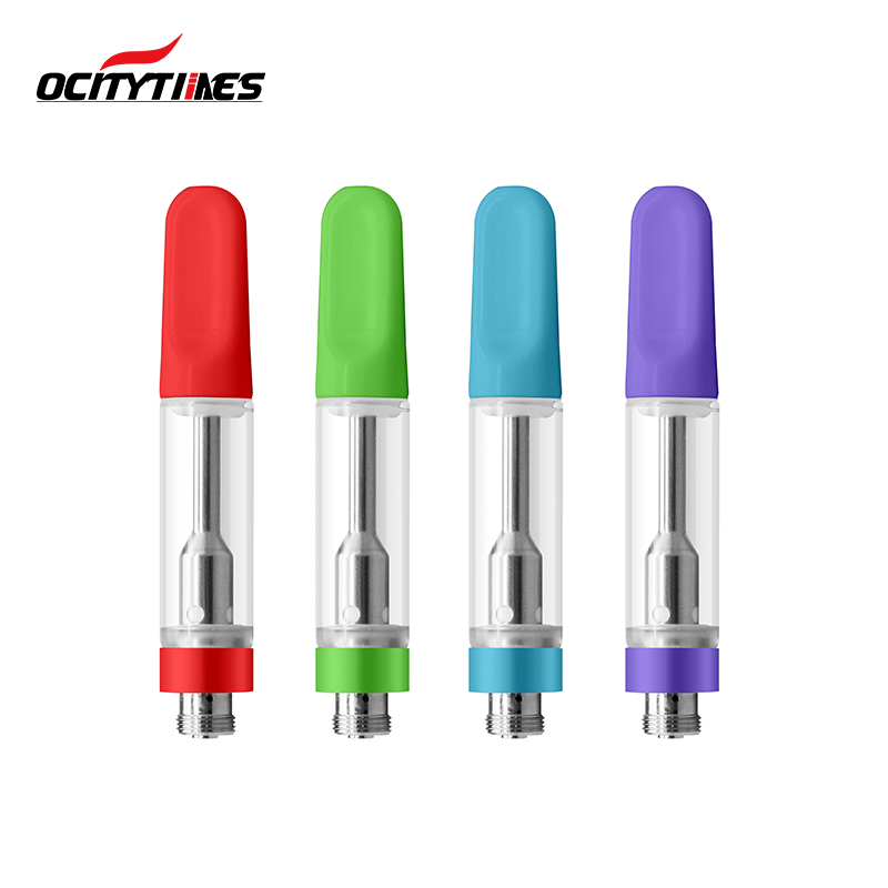 Glass Tube Stainless Steel Cbd Oil Vape Cartridge