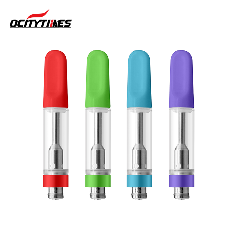 Glass Tube Stainless Steel Cbd Oil Vape Cartridge