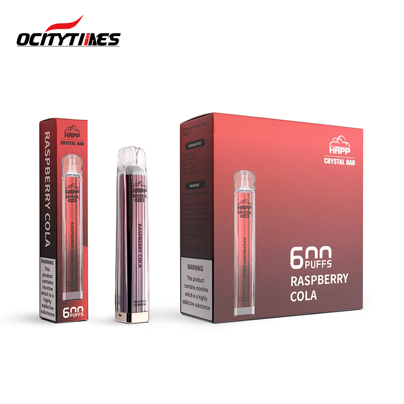 10 flavors mini electronic cigarette 600 puffs crystal vape pen